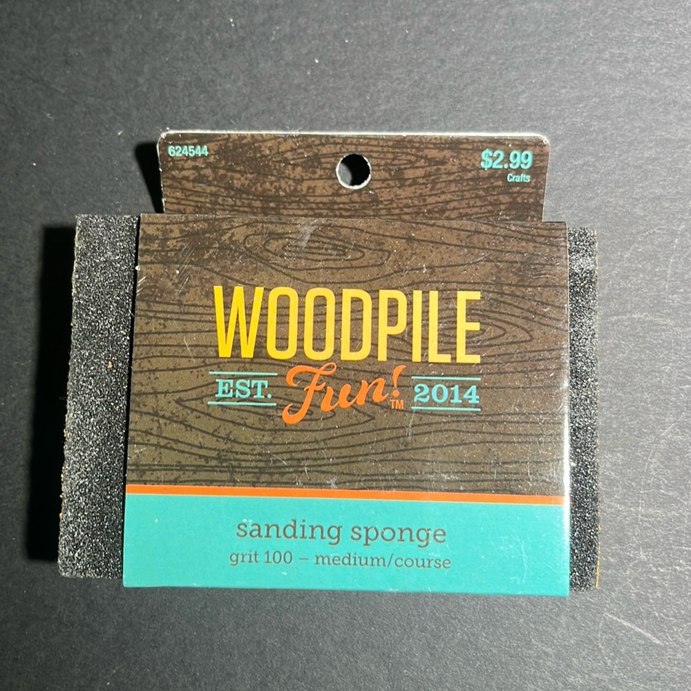 Woodpile Sanding Sponge Grit 100 Medium/Course